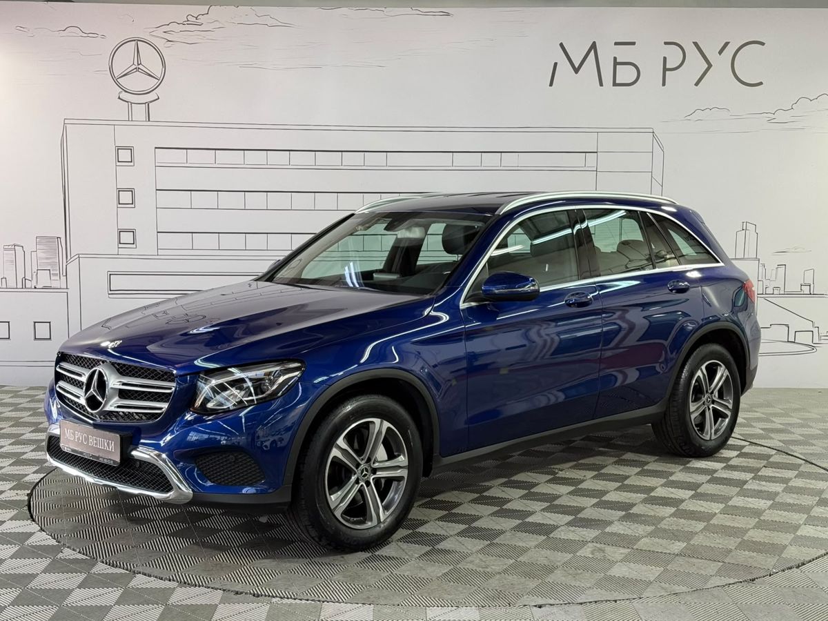 Mercedes-Benz GLC I поколение (X253) 220 2.1d AT 4Matic (170 л.с.) Premium Синий 2018 с пробегом 75 312 км