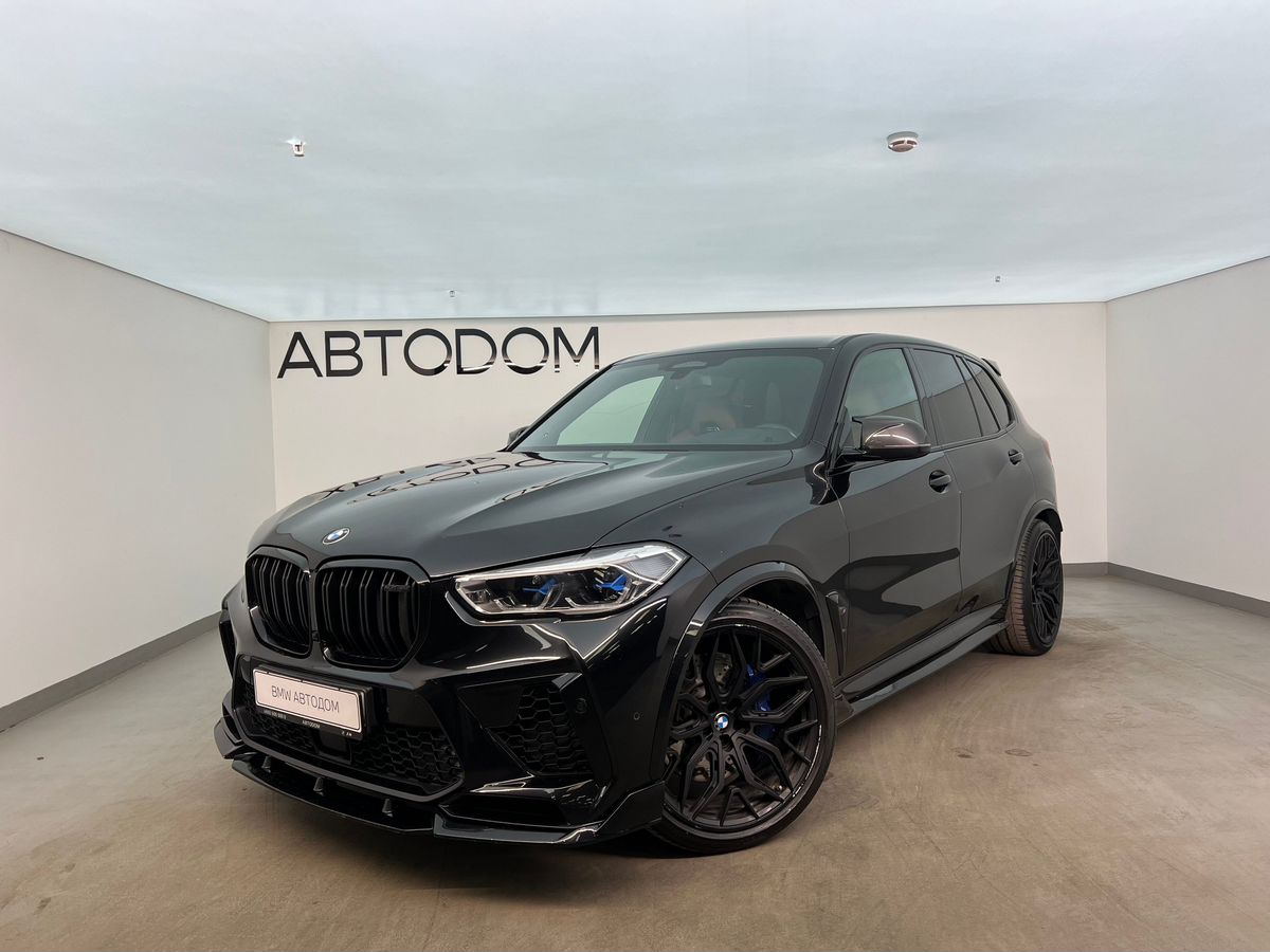 Автомобиль BMW X5 M III поколение (F95) 4.4 AT 4WD (625 л.с.) Competition Чёрный 2020 с пробегом 89 000 км