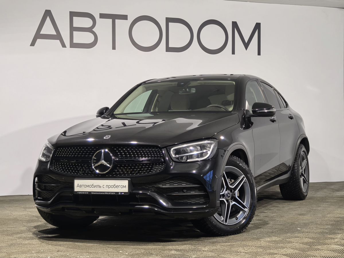 Автомобиль Mercedes-Benz GLC coupe I (C253) [рестайлинг] 300 2.0 AT 4Matic (249 л.с.) Sport Чёрный 2020 с пробегом 57 000 км