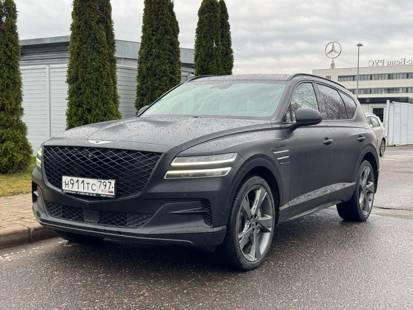 Автомобиль Genesis GV80 I поколение 3.0d AT 4WD (249 л.с.) Elite Чёрный 2021 с пробегом 66 000 км