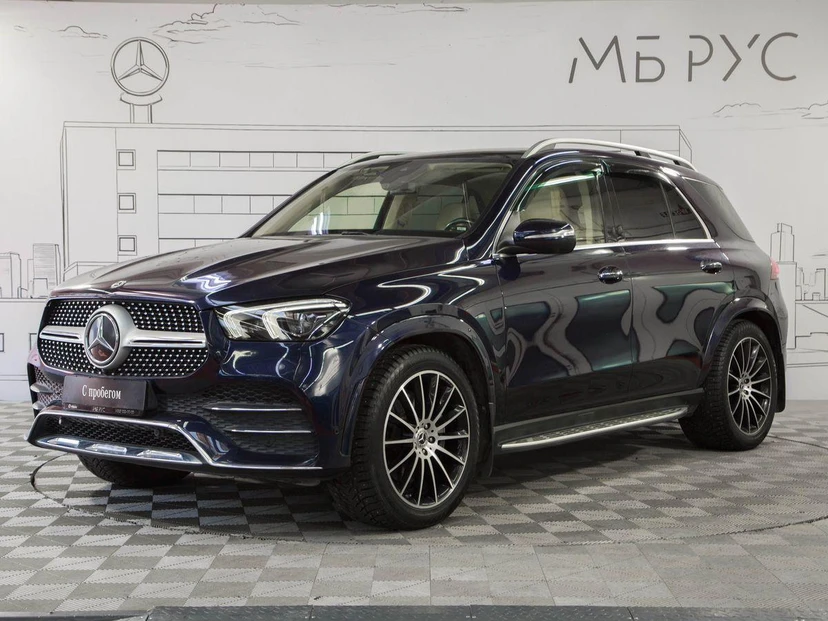 Mercedes-Benz GLE II поколение (V167) 300 2.0d AT 4Matic (245 л.с.) Sport Синий 2021 с пробегом 76 697 км