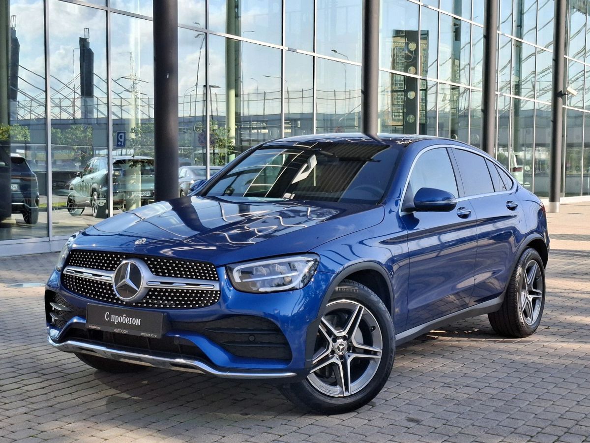 Mercedes-Benz GLC coupe I (C253) [рестайлинг] 300 2.0d AT 4Matic (245 л.с.) Sport Синий 2021 с пробегом 34 808 км
