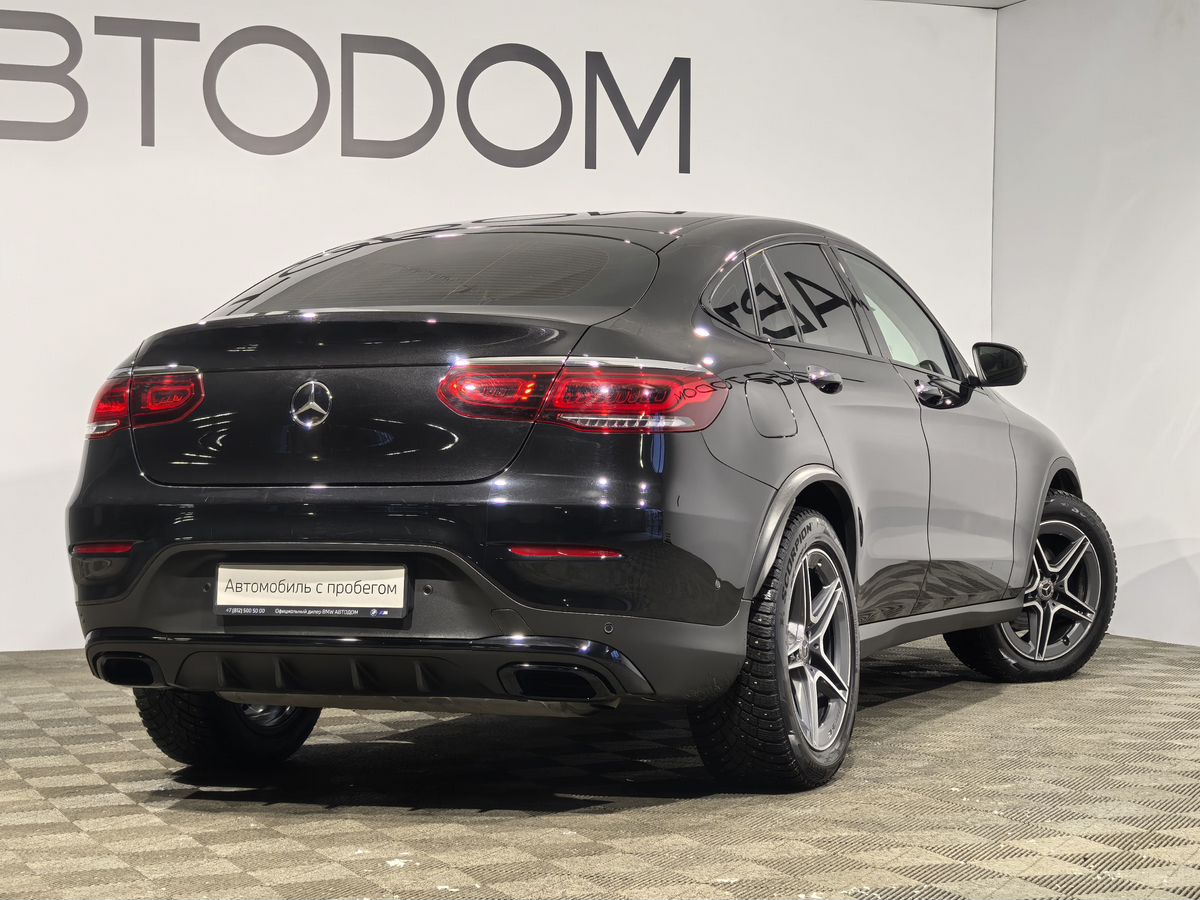 Автомобиль Mercedes-Benz GLC coupe I (C253) [рестайлинг] 300 2.0 AT 4Matic (249 л.с.) Sport Чёрный 2020 с пробегом 57 000 км