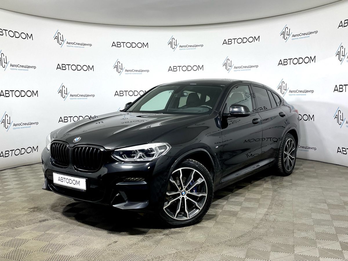 Автомобиль BMW X4 II поколение (G02) 3.0d AT 4WD (249 л.с.) M Sport Чёрный 2019 с пробегом 50 277 км
