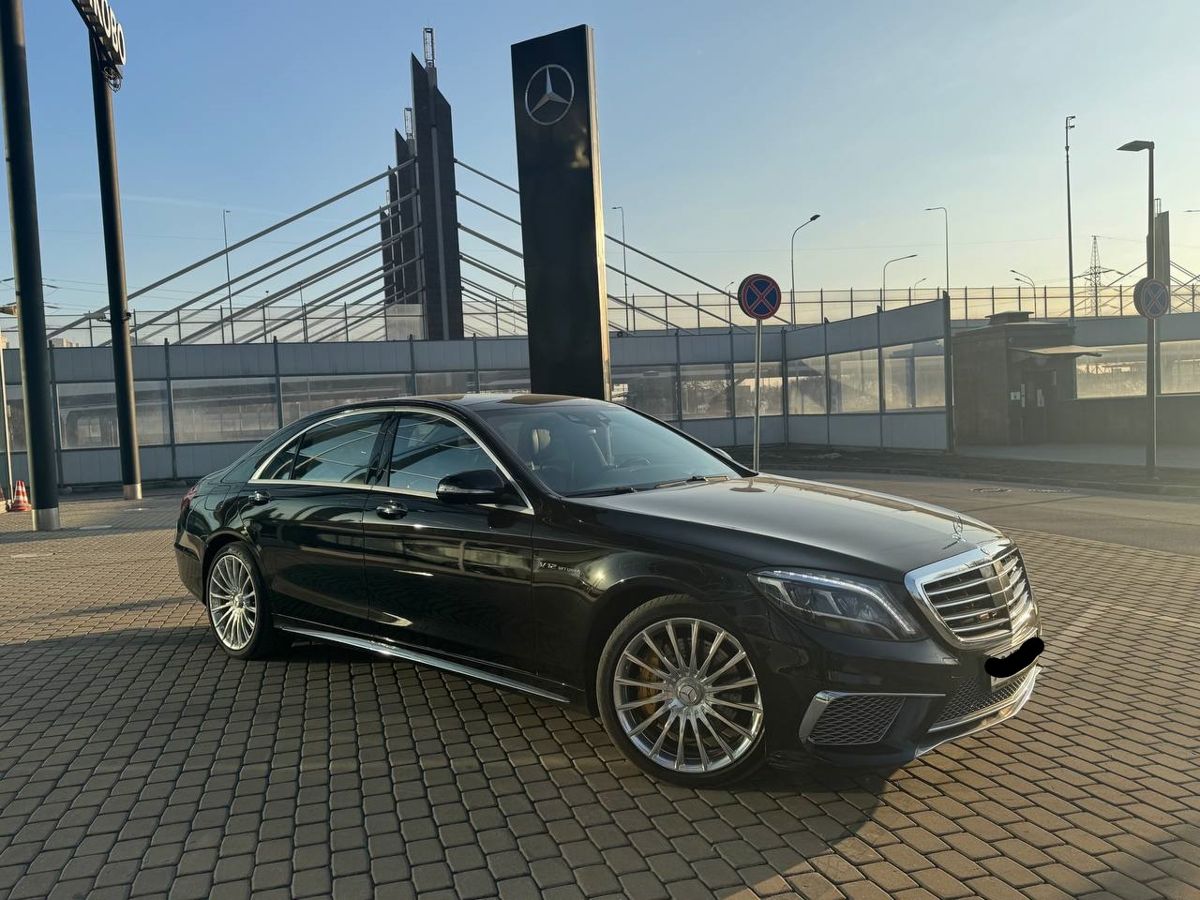 Автомобиль Mercedes-Benz S-Класс VI поколение (W222/C217) 4.7 AT 4WD (456 л.с.) Base Чёрный 2016 с пробегом 117 638 км