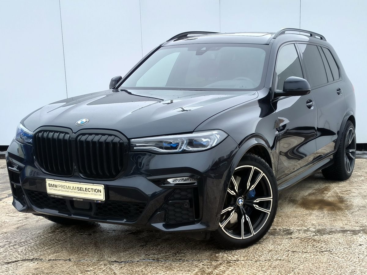 Автомобиль BMW X7 I поколение (G07) 3.0d AT 4WD (340 л.с.) M Sport Pro Черный 2022 с пробегом 45730 км