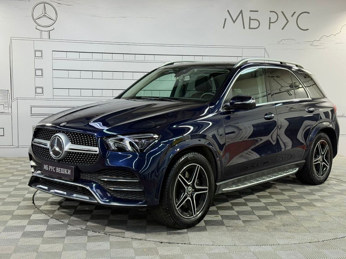 Mercedes-Benz GLE II поколение (V167) 450 3.0 AT 4Matic (367 л.с.) Sport Plus Синий 2020 с пробегом 97 334 км