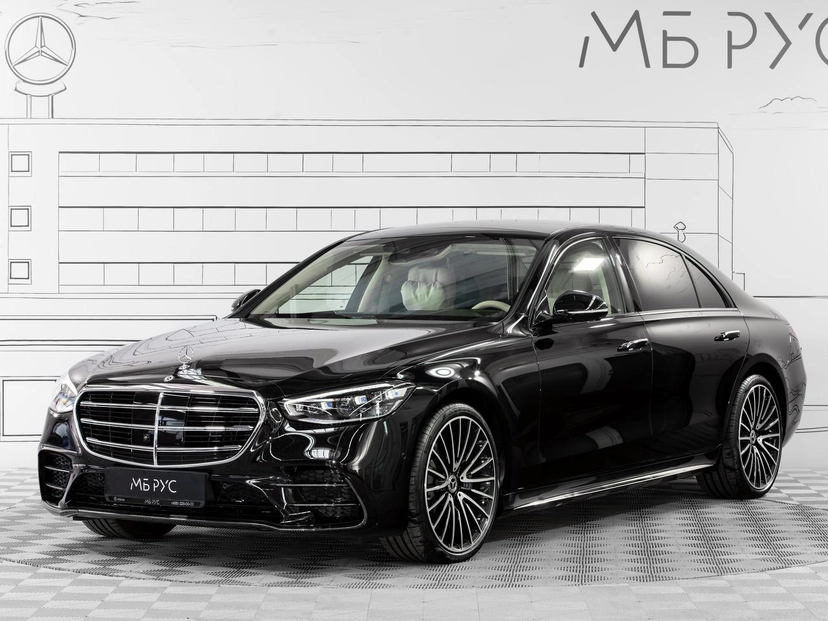 Автомобиль Mercedes-Benz S-Класс VII поколение (W223) 3.0d AT 4Matic (367 л.с.) Base Чёрный 2024