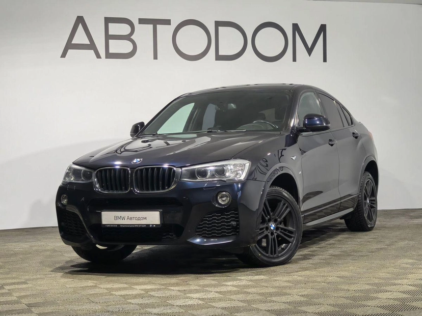 Автомобиль BMW X4 I поколение (F26) 2.0 AT 4WD (184 л.с.) M Sport Локальная сборка Чёрный 2015 с пробегом 103 803 км
