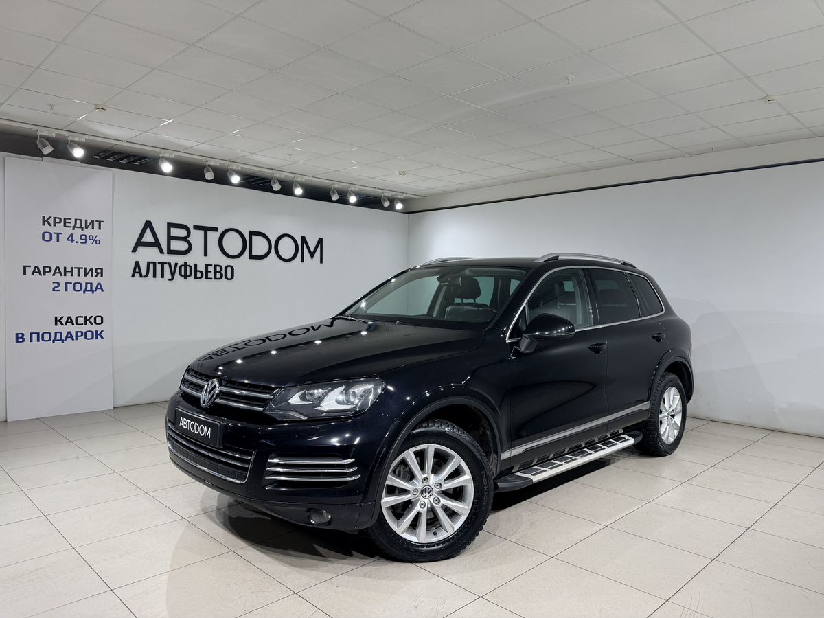 Автомобиль Volkswagen Touareg II поколение 3.6 AT 4WD (249 л.с.) Base Чёрный 2012 с пробегом 197 000 км