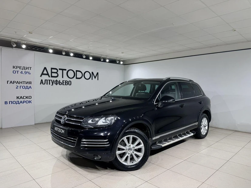 Автомобиль Volkswagen Touareg II поколение 3.6 AT 4WD (249 л.с.) Base Чёрный 2012 с пробегом 197 000 км