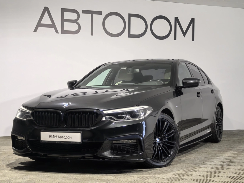 Автомобиль BMW 5 серии VII поколение (G30/G31) 530 3.0d AT 4WD (249 л.с.) Base Чёрный 2019 с пробегом 99 301 км