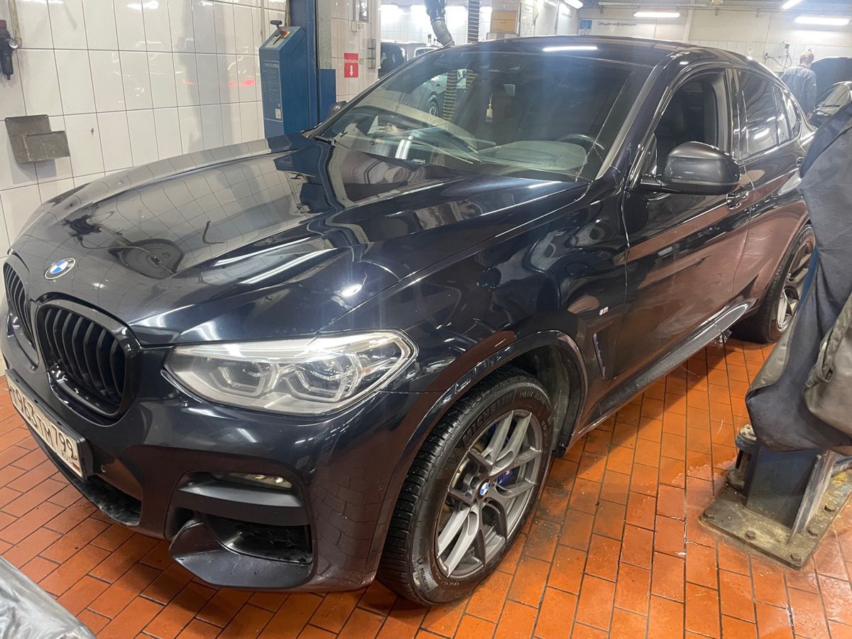Автомобиль BMW X4 II поколение (G02) 3.0d AT 4WD (249 л.с.) M Sport Чёрный 2021 с пробегом 169 496 км