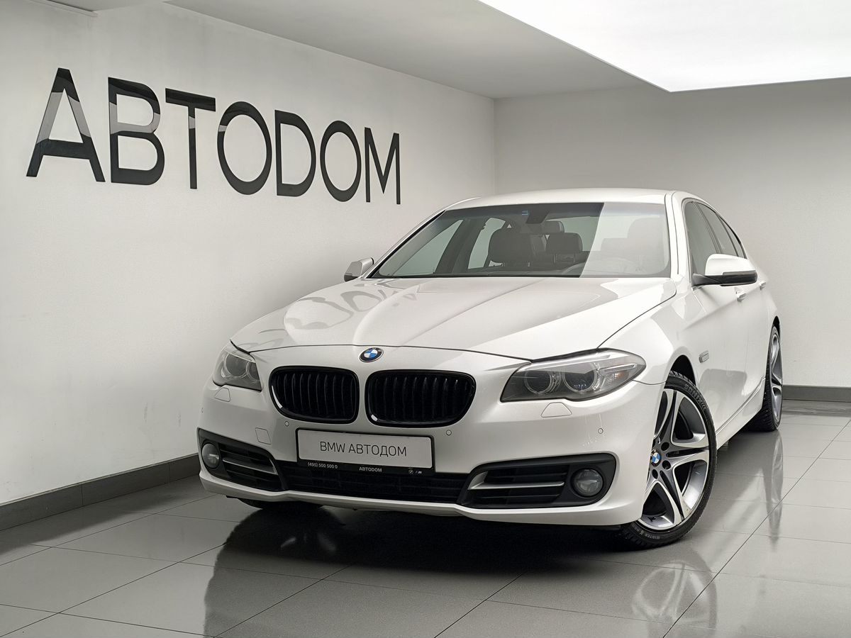 Автомобиль BMW 5 серии VI (F07/F10/F11) [рестайлинг] 520 2.0 AT (184 л.с.) Base Белый 2014 с пробегом 223 872 км
