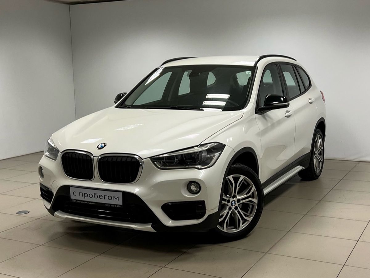 Автомобиль BMW X1 II поколение (F48) 2.0d AT 4WD (150 л.с.) Base Белый 2018 с пробегом 61917 км