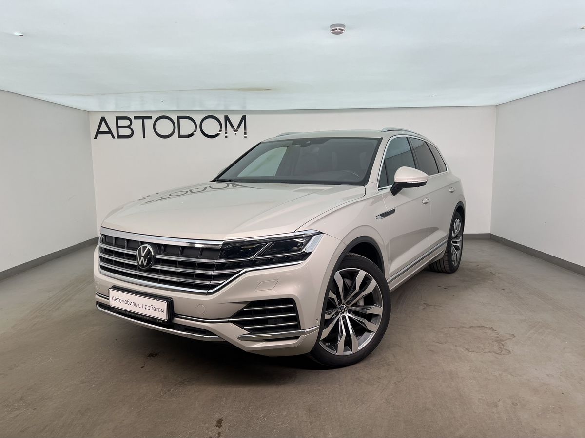 Volkswagen Touareg III поколение 3.0 AT 4WD (340 л.с.) R-Line Бежевый 2022 с пробегом 46 537 км
