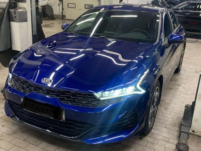 Автомобиль Kia K5 III поколение 2.5 AT (194 л.с.) GT Line Синий 2021 с пробегом 39 134 км
