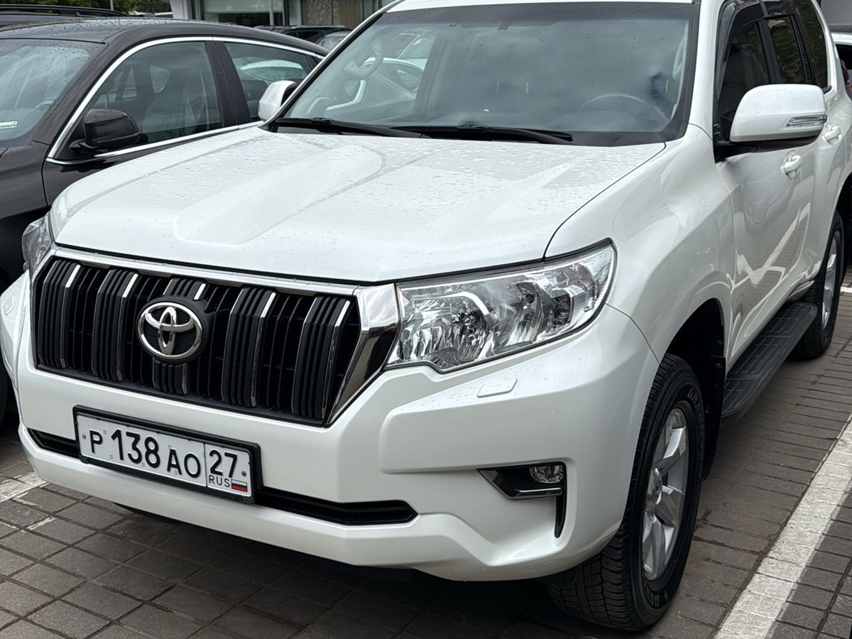 Toyota Land Cruiser Prado IV (J150) [2-й рестайлинг] 2.7 AT 4WD (163 л.с.) Стандарт Белый 2019 с пробегом 81 400 км