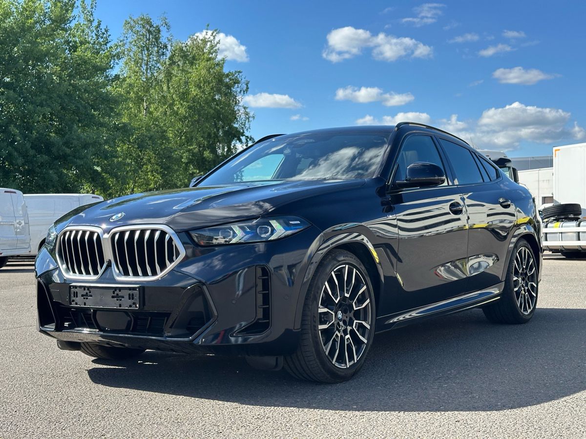 BMW X6 III (G06) [рестайлинг] 3.0 AT 4WD (381 л.с.) Base Синий 2024 с пробегом 14 163 км