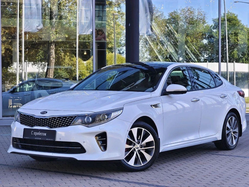 Kia Optima IV поколение 2.4 AT (188 л.с.) GT-line Белый 2017 с пробегом 169 992 км