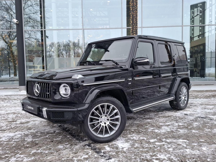 Автомобиль Mercedes-Benz G-Класс III поколение (W463) 500 4.0 AT 4Matic (422 л.с.) Base Чёрный 2021 с пробегом 55 814 км