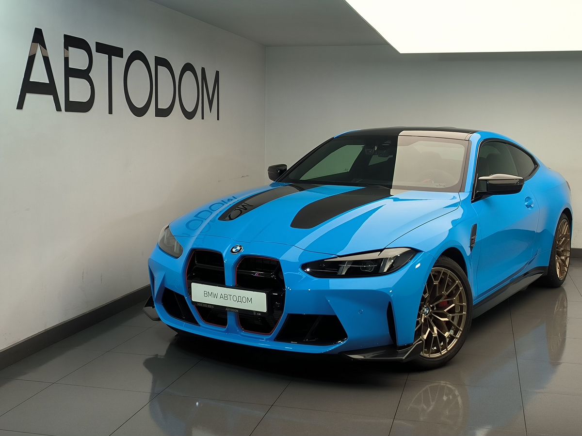 Автомобиль BMW M4 II (G82) [рестайлинг] 3.0 AT 4WD (550 л.с.) M4 CS Голубой 2024 с пробегом 2 515 км