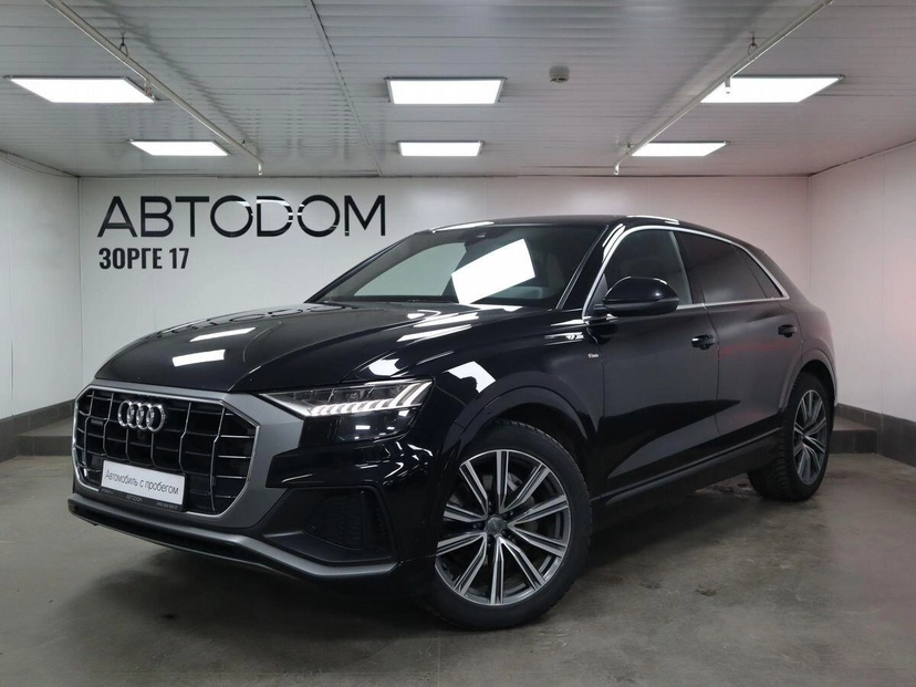 Автомобиль Audi Q8 I поколение 3.0d AT 4WD (249 л.с.) Sport Чёрный 2019 с пробегом 78 148 км