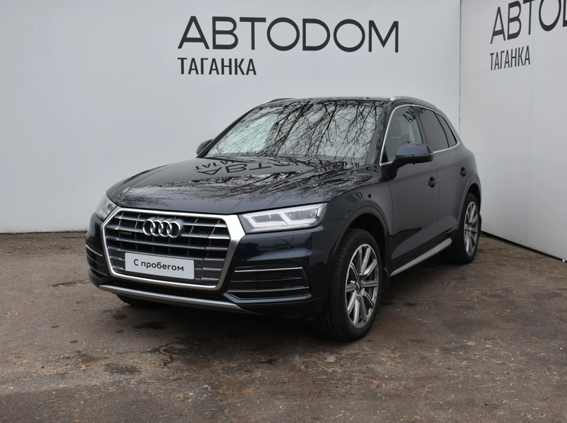Автомобиль Audi Q5 II поколение (FY) 2.0 AMT 4WD (249 л.с.) Sport Чёрный 2018 с пробегом 90 800 км