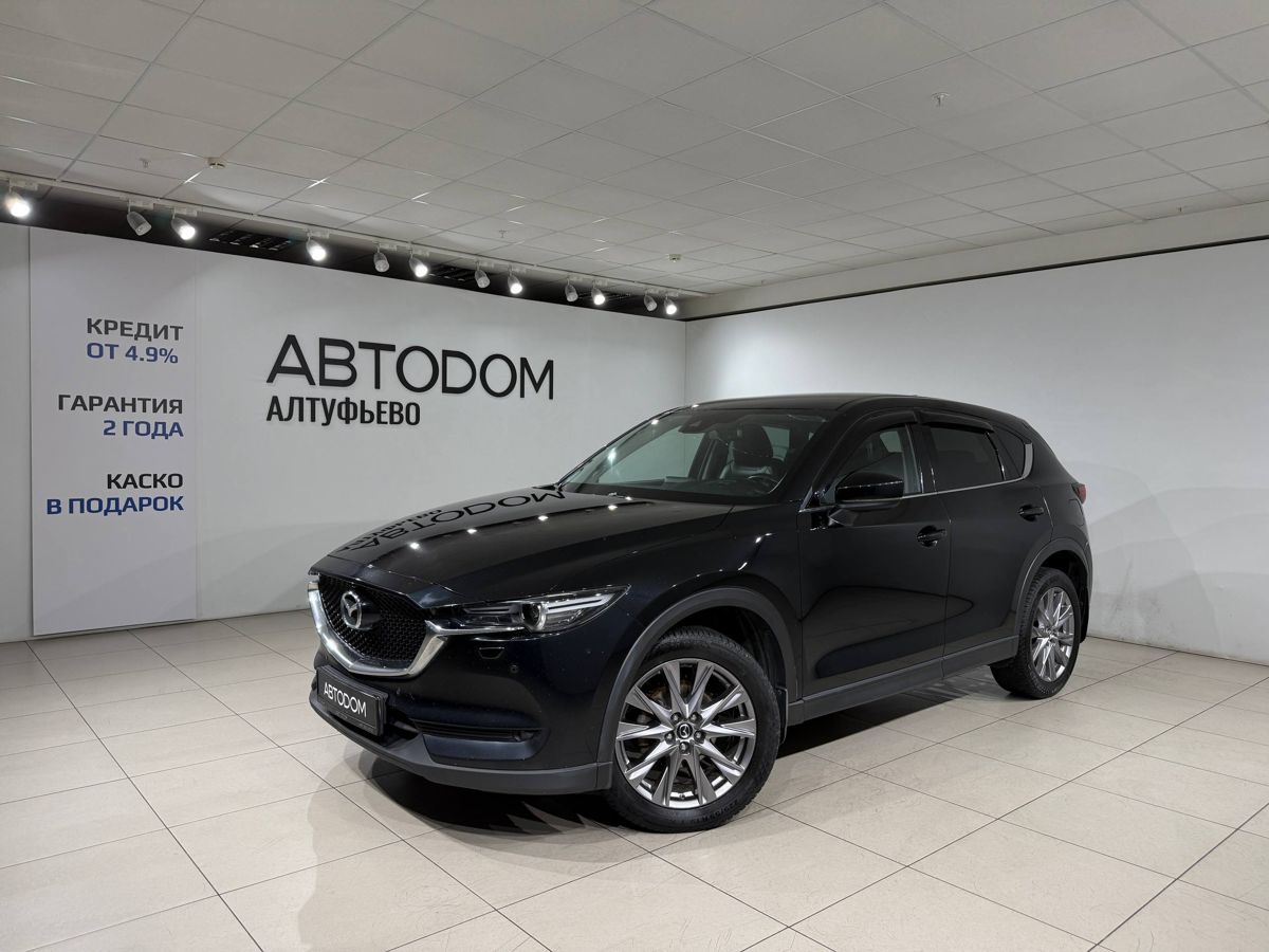 Автомобиль Mazda CX-5 II поколение 2.0 AT 4WD (150 л.с.) Supreme (2017-2020) Чёрный 2019 с пробегом 220 226 км