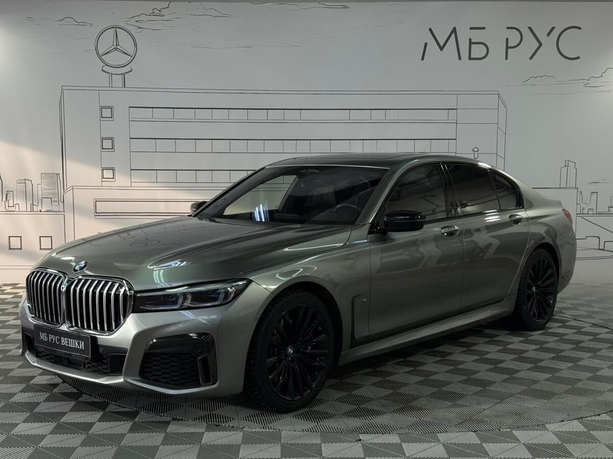 Автомобиль BMW 7 серии VI (G11/G12) [рестайлинг] 740 3.0d AT 4WD (320 л.с.) M Sport Pro Серый 2020 с пробегом 61 300 км