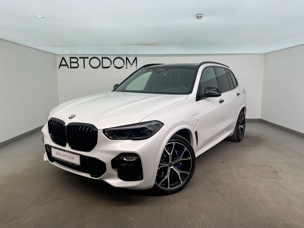 BMW X5 IV поколение (G05) 3.0hyb AT 4WD (394 л.с.) M Sport Белый 2021 с пробегом 123 103 км