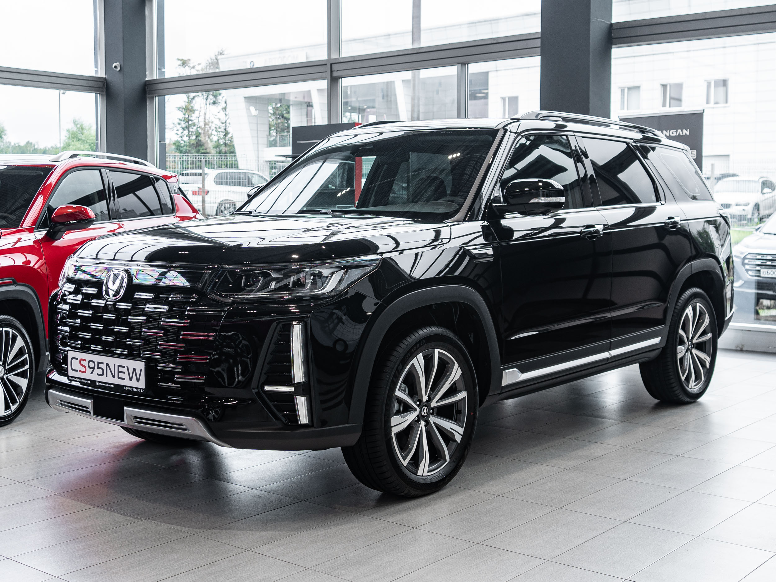 Автомобиль Changan CS95 I [2-й рестайлинг] 2.0 AT 4WD (226 л.с.) Black edition tech Чёрный 2024 