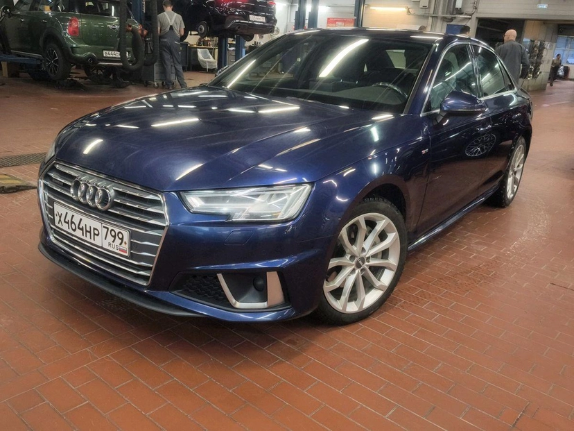 Автомобиль Audi A4 V поколение (B9) 2.0d AMT 4WD (190 л.с.) Base Синий 2018 с пробегом 87 793 км