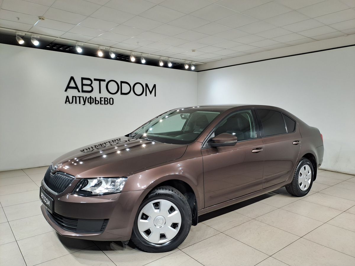 Skoda Octavia III поколение (A7) 1.6 MT (110 л.с.) Ambition Коричневый 2016 с пробегом 122 345 км