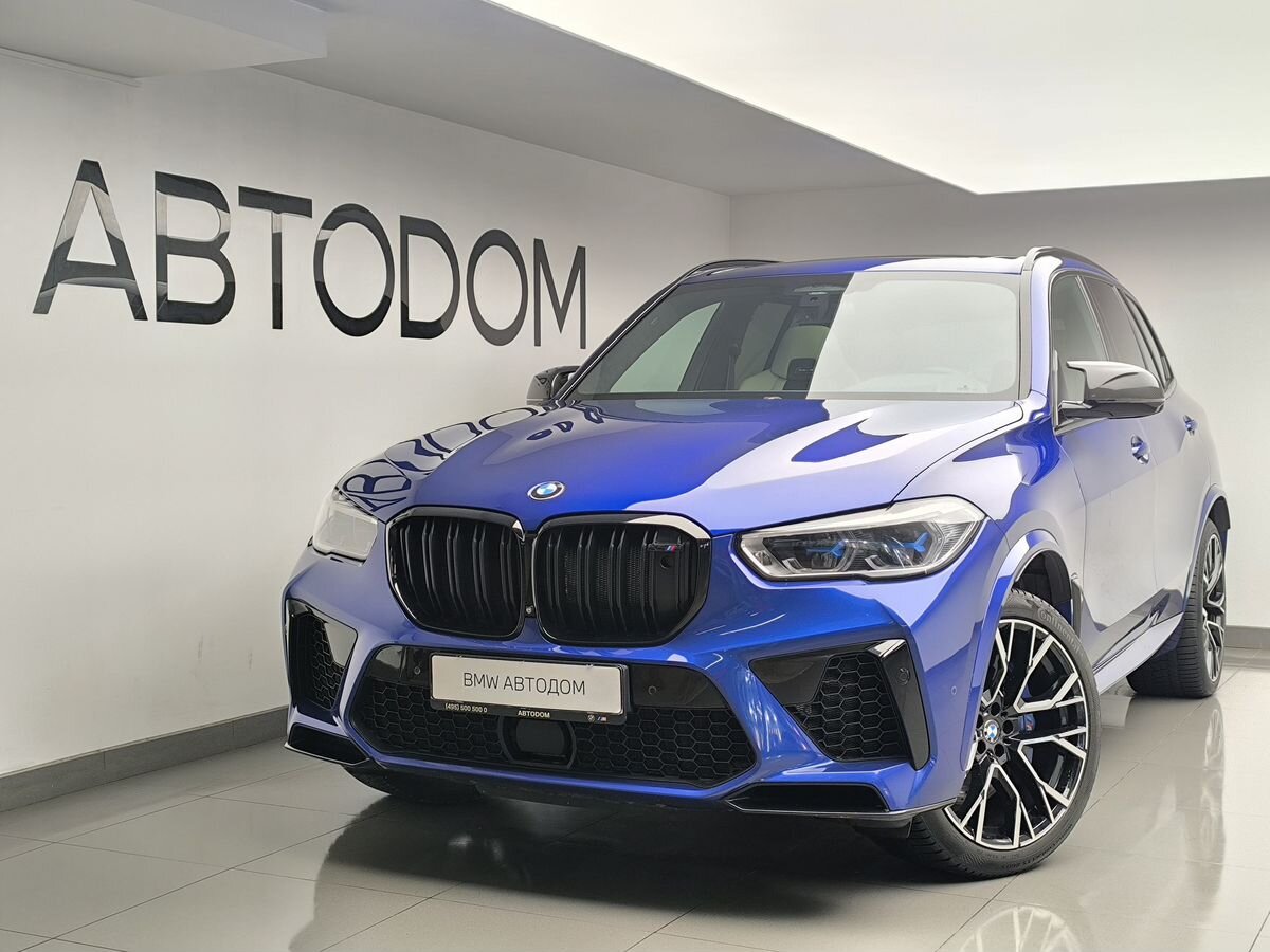 Автомобиль BMW X5 M III поколение (F95) 4.4 AT 4WD (625 л.с.) Competition Синий 2020 с пробегом 106 054 км