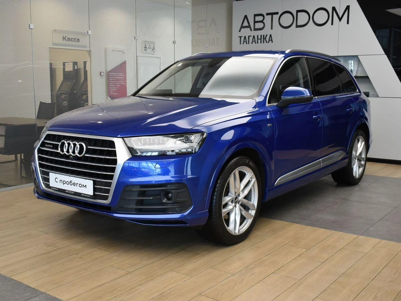 Audi Q7 II поколение (4M) 3.0d AT 4WD (249 л.с.) Sport Синий 2016 с пробегом 97 000 км