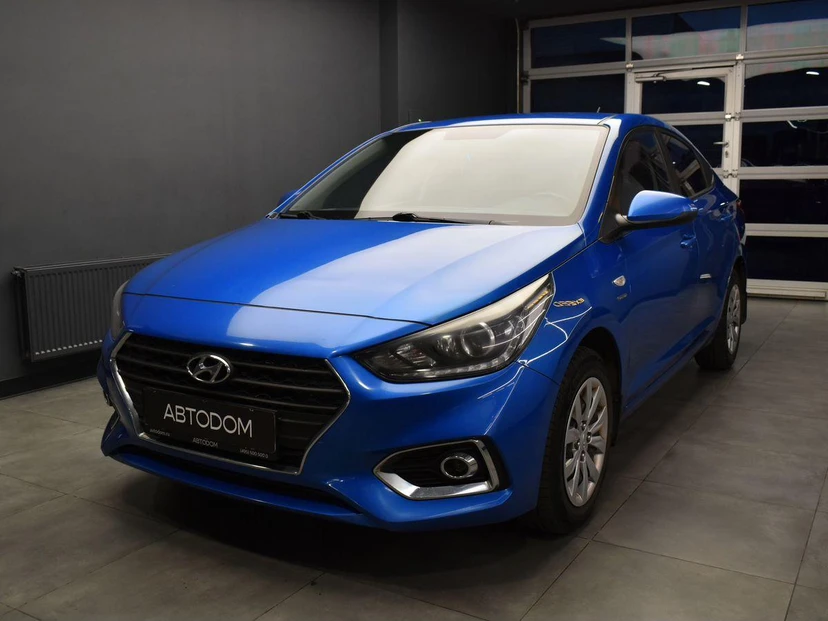 Hyundai Solaris II поколение 1.6 AT (123 л.с.) Super Series + Winter Синий 2019 с пробегом 100 882 км