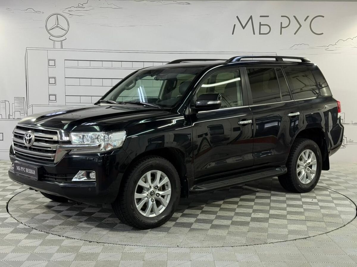 Автомобиль Toyota Land Cruiser IX (J200) [2-й рестайлинг] 4.5d AT 4WD (249 л.с.) Престиж Чёрный 2020 с пробегом 158 722 км