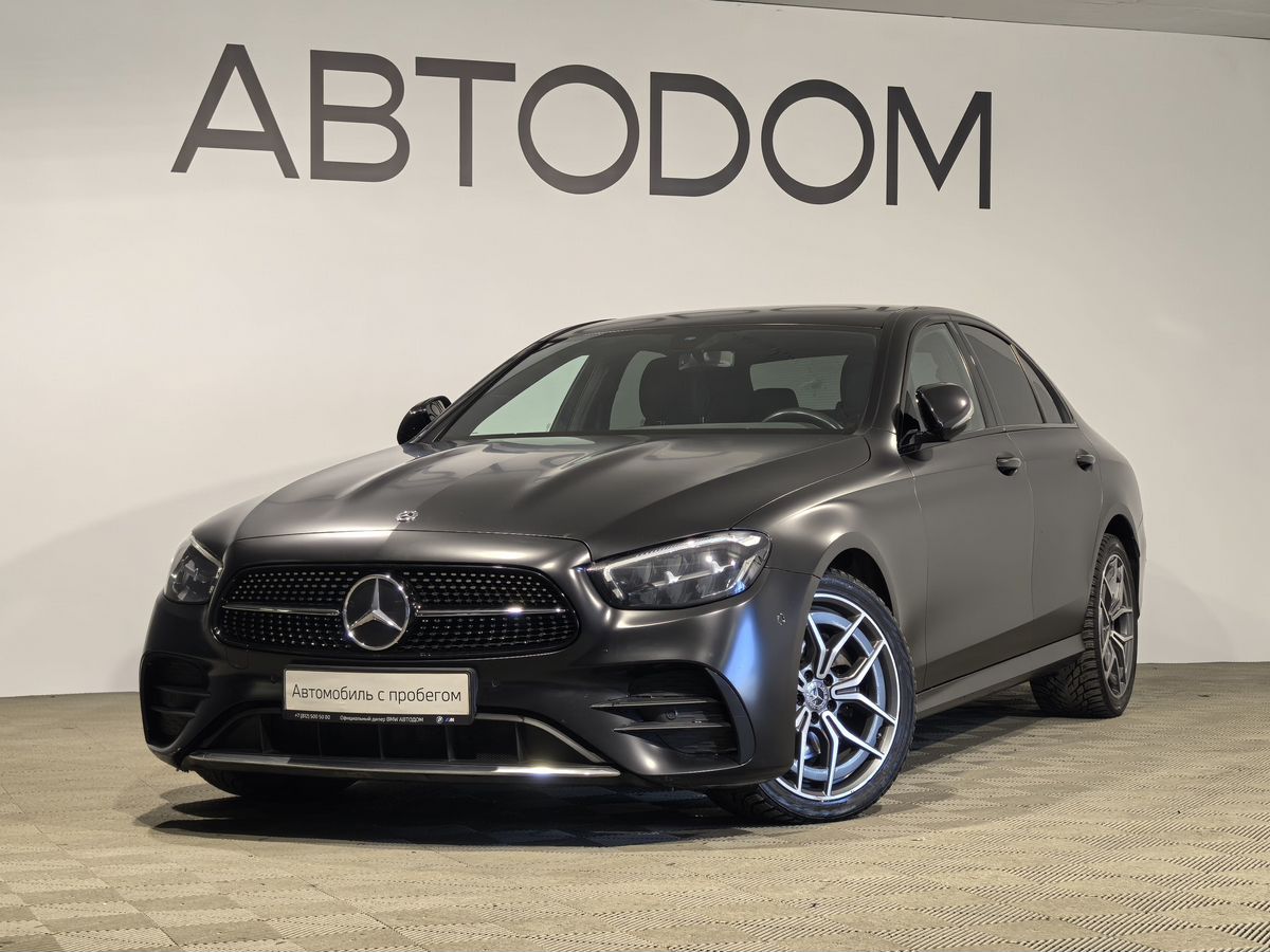 Автомобиль Mercedes-Benz E-Класс V (W213/S213/C238) [рестайлинг] 200 2.0 AT 4Matic (197 л.с.) Sport Чёрный 2020 с пробегом 48 235 км