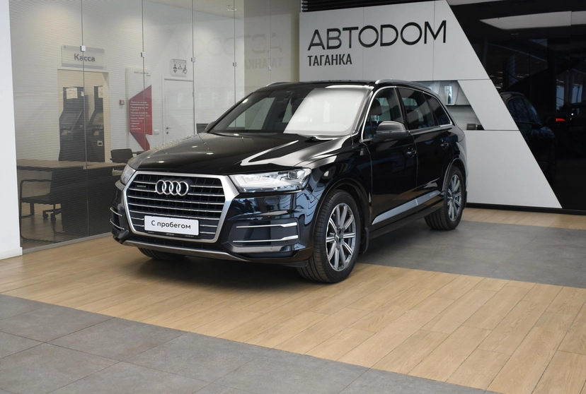 Автомобиль Audi Q7 II поколение (4M) 3.0d AT 4WD (249 л.с.) Base Чёрный 2018 с пробегом 149 696 км
