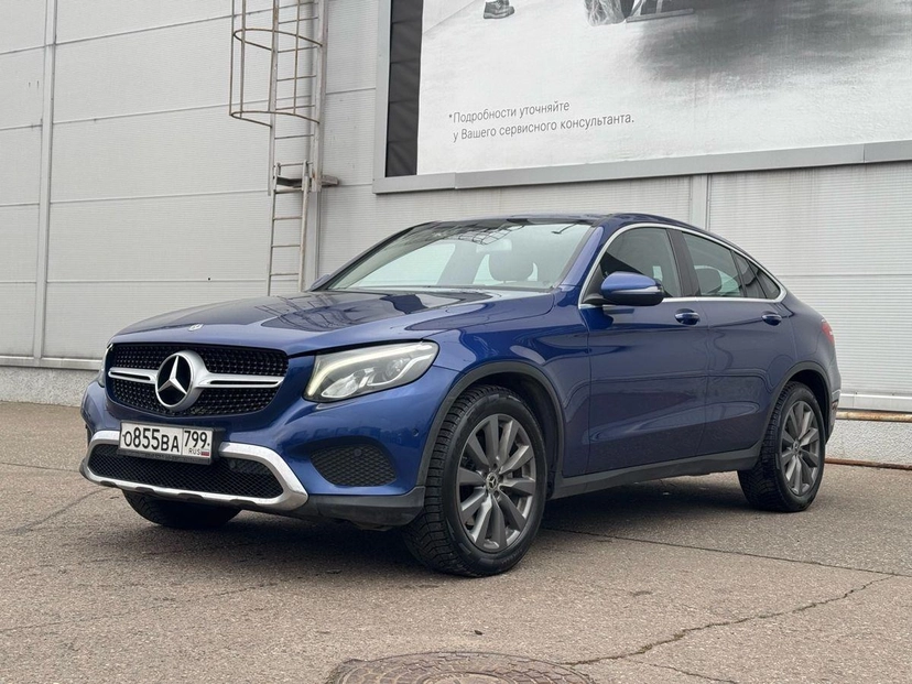 Автомобиль Mercedes-Benz GLC coupe I поколение (C253) 250 2.0 AT 4Matic (211 л.с.) Особая серия Синий 2017 с пробегом 127 067 км