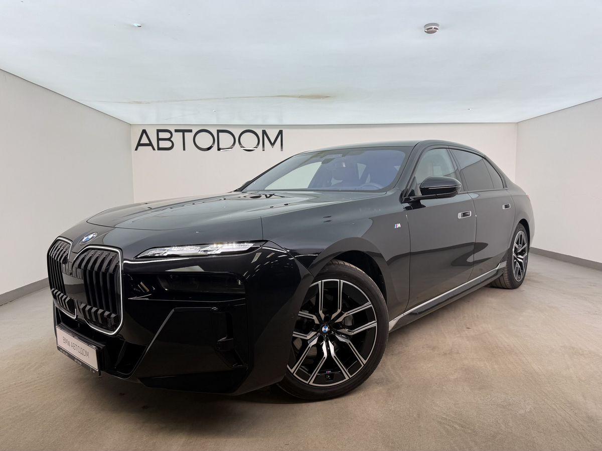 Автомобиль BMW 7 серии VII поколение (G70) 3.0d AT 4WD (286 л.с.) M Sport Pro Чёрный 2024 с пробегом 2 393 км