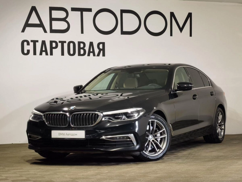Автомобиль BMW 5 серии VII поколение (G30/G31) 530 2.0 AT 4WD (249 л.с.) Luxury Чёрный 2019 с пробегом 58 755 км