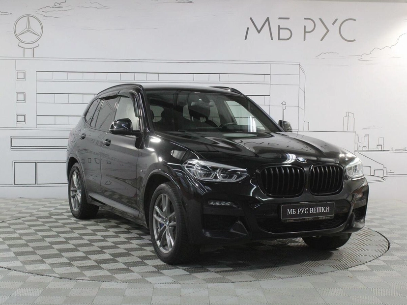 Автомобиль BMW X3 III поколение (G01) 2.0 AT 4WD (249 л.с.) M Sport Чёрный 2021 с пробегом 72 878 км