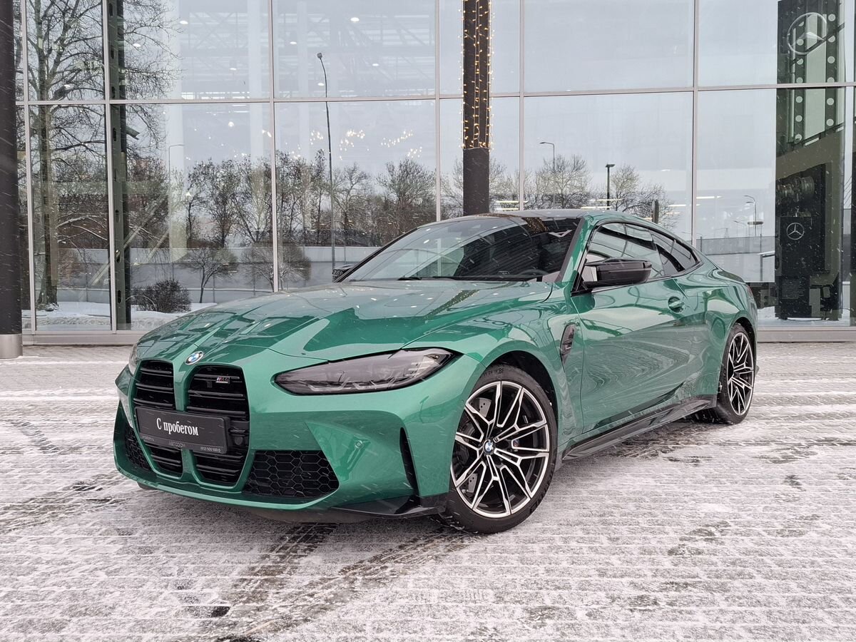 Автомобиль BMW M4 II поколение (G82) 3.0 AT 4WD (510 л.с.) Competition Зелёный 2023 с пробегом 19 777 км