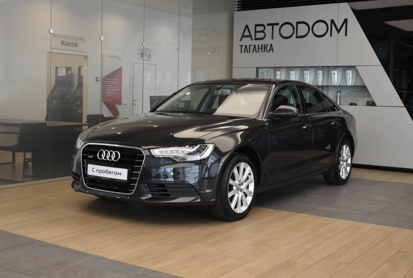 Автомобиль Audi A6 IV поколение (C7) 3.0 AMT 4WD (310 л.с.) Base Серый 2013 с пробегом 59 188 км
