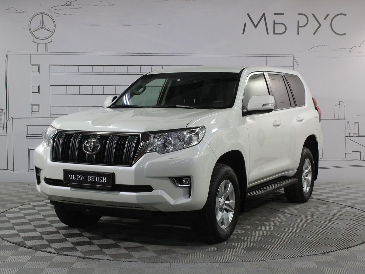 Автомобиль Toyota Land Cruiser Prado IV (J150) [2-й рестайлинг] 2.7 MT 4WD (163 л.с.) Стандарт Белый 2018 с пробегом 7 310 км