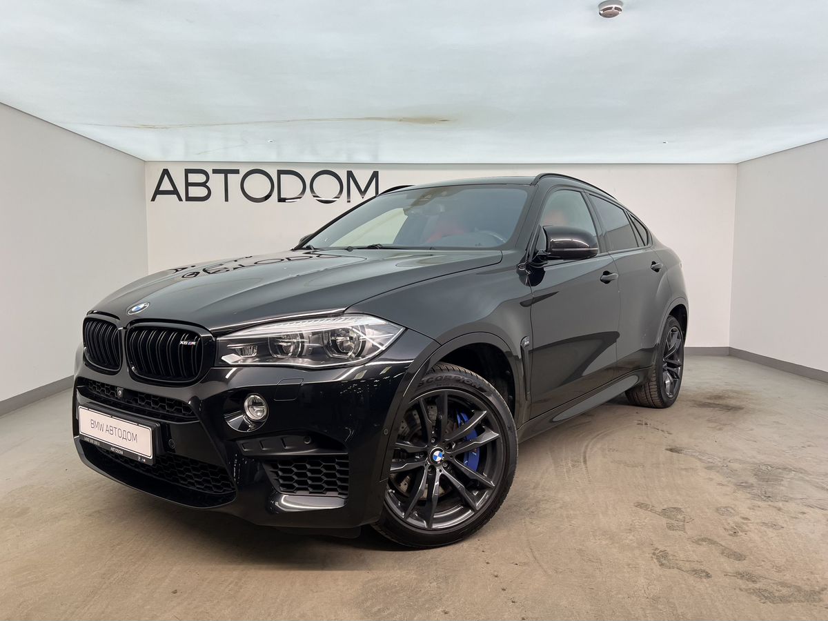 Автомобиль BMW X6 M II поколение (F86) 4.4 AT 4WD (575 л.с.) Base Чёрный 2016 с пробегом 68 327 км