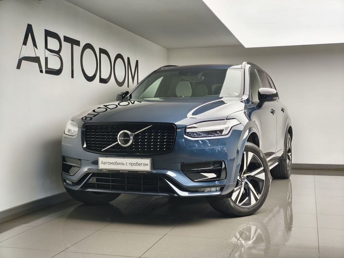 Volvo XC90 II [рестайлинг] 2.0 AT 4WD (5 мест) (249 л.с.) Ultimate Синий 2022 с пробегом 108 621 км