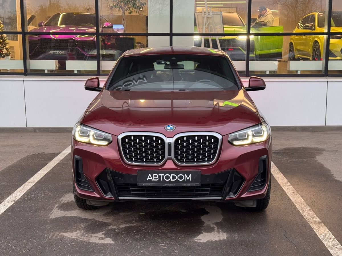 Автомобиль BMW X4 II (G02) [рестайлинг] 2.0d AT 4WD (190 л.с.) M Sport Pure Красный 2021 с пробегом 46 652 км